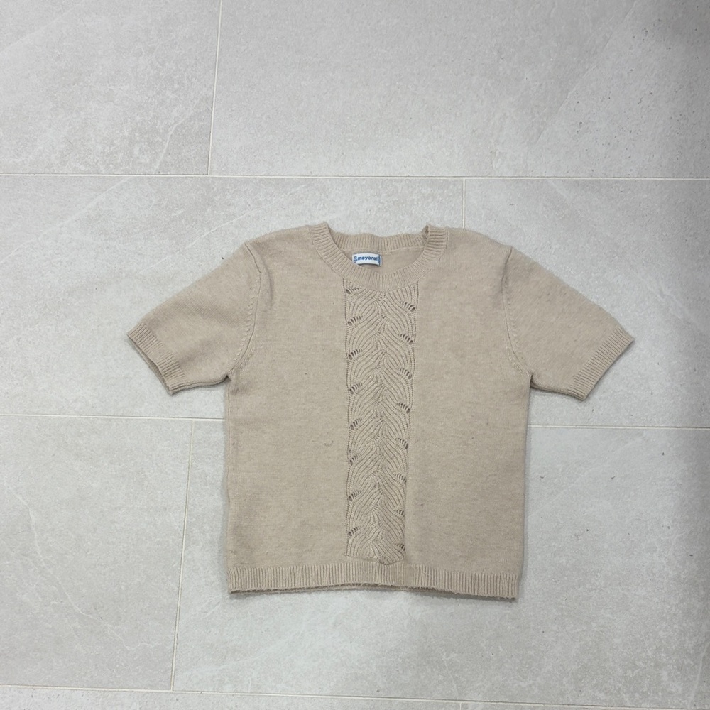 Mayoral Cream Knit Sweater